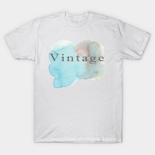 Vintage Watercolor Splotch T-Shirt by VioletGrant